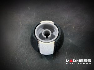 FIAT 500 Gear Shift Knob - Black Italy - Black/ White Tuxedo